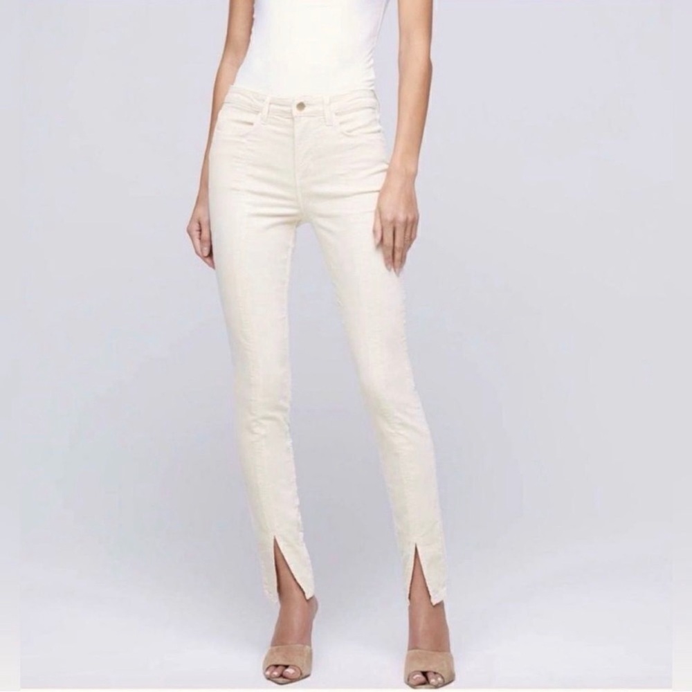 L'AGENCE Soft Cream Velvet Women's Jeans Size 29